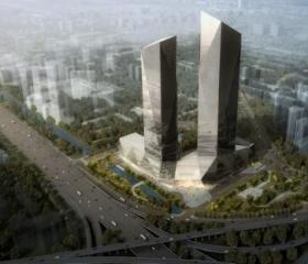 [北京]66层超高层写字楼建筑设计方案文本（知名公司设...