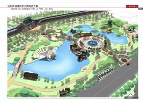 徐州虚拟的一块地做的公园设计