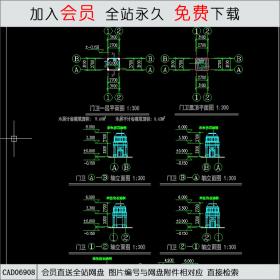 大门门卫CAD