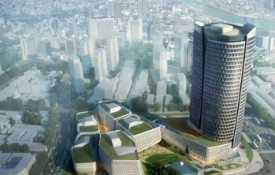 [上海]现代风格办公楼建筑设计方案文本(知名大学)