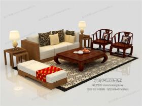 中式风格沙发组合3Dmax模型 (24)
