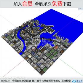 SK06078城市规划 su模型