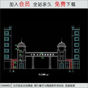 欧式风格大门11CAD