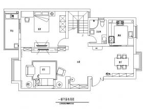 花恋主题田园风三居室住宅设计施工图（附效果图）