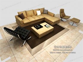 现代风格沙发组合3Dmax模型 (63)