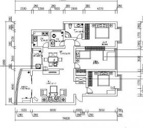 某三室两厅现代简约风格设计施工图