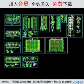 CAD04237高层住宅全套施工图CAD