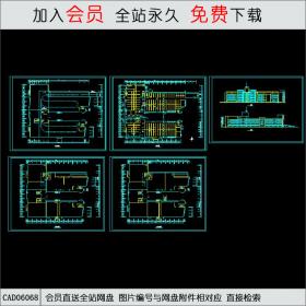 商业广场平立面建筑图CAD