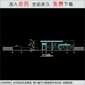 现代风格大门CAD