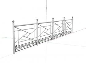 栏杆围栏SU模型 (70)