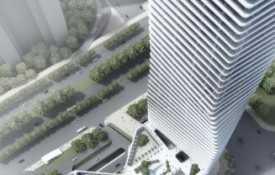 [广东]53层玻璃幕墙商业综合体建筑设计方案文本(精品方...
