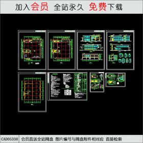 食堂建筑全套施工图 CAD