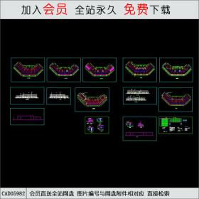 仿古街建筑施工图CAD