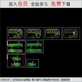 前海花园幼儿园平立面图CAD