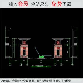 欧式风格大门 CAD