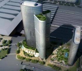 [四川]现代风格办公楼及超高层酒店建筑设计方案文本