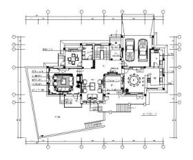 [浙江]欧式风格别墅样板房设计CAD施工图（含效果图）