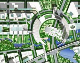 南京大学城总体规划方案全套（内包含手稿）