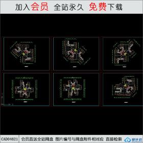 CAD04621 香港帝景轩标准层平面图CAD