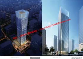 NO01513高层现代办公楼建筑方案设计su模型高清文本jpg效果图