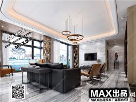 现代客厅3Dmax模型 (45)