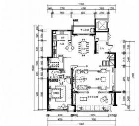 [常州]精品设计典雅新古典风格复式室内设计CAD施工图（...
