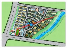 NO00048　su模型居住区小区规划住宅cad总图方案文本