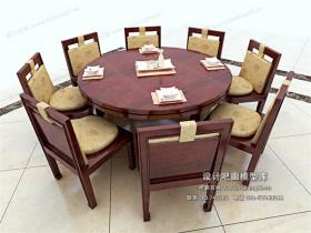中式餐桌3Dmax模型 (23)