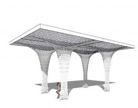 张拉膜状构筑物SU模型 (6)