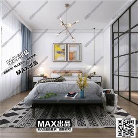 现代卧室3Dmax模型 (28)