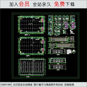 二层车间建筑施工图CAD