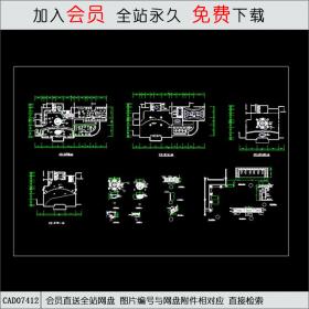 西餐厅一层平面图CAD