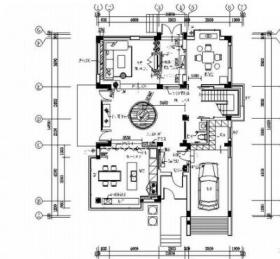 [苏州]水岸社区典雅新中式三层别墅装修施工图