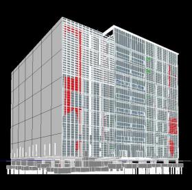 002 8层综合办公楼BIM项目模型Revit建筑结构暖通电气给排水MEP