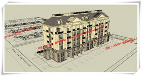 JZ290花园洋房住宅/多层住宅楼全套设计含SU模型/sketchup模型...