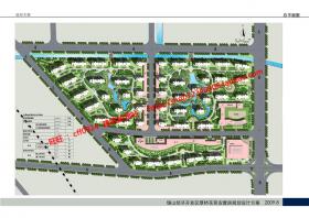 NO00411小区规划设计住宅总图中标居住区cad图纸效果图文本