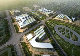 121 鄂尔多斯上海庙镇核心商业区建筑群方案设计