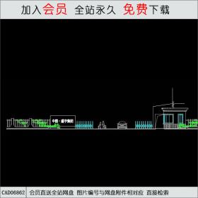 现代风格大门CAD