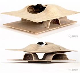 建筑与自然的关系，方盒子和穹顶之间的双重空间。