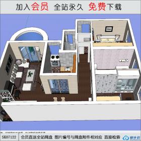 SK07122家装 现代简约 su模型