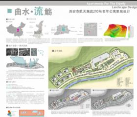 西安市航天集团210所老年公寓园林景观设计