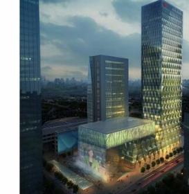 [深圳]200米玻璃幕墙影视科技大厦建筑设计方案文本