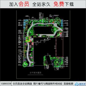 办公楼总平面设计庭院设计CAD