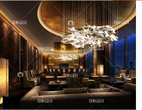 YH02224新中式行政酒店深化设计公共空间CAD+效果图