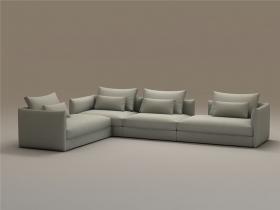 单个现代简约沙发3Dmax模型 (26)