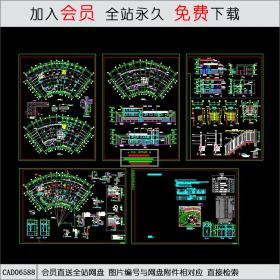 小区会所建筑图CAD