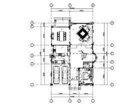 美式古典别墅设计CAD施工图(含实景图)