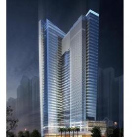 [深圳]超高层船帆状商务酒店改造建筑设计方案文本