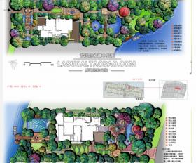 别墅景观方案设计总平面图片样板房花园庭院素材参考资...