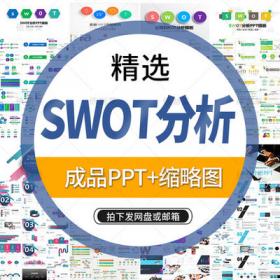 2132公司SWOT分析PPT模板企业个人swot培训案例分析报告优势...